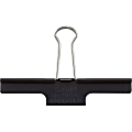 Lion Extra Large Binder Clips - X-Large - 2.4" Length x 3.9" Width - 85 Sheet Capacity - 1Each - Black 1 thumbnail image