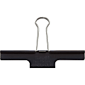 Lion Extra Large Binder Clips - X-Large - 2.4" Length x 3.9" Width - 85 Sheet Capacity - 1Each - Black