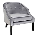 LumiSource Sofia Accent Chair, Silver/Black 1 thumbnail image
