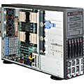 Supermicro SuperChassis SC748TQ-R1K43B System Cabinet - Tower, Rack-mountable - Black - 4U - 8 x Bay - 1043 W - 66.10 lb - 6 x Fan(s) Supported - 3 x External 5.25" Bay - 5 x External 3.5" Bay - 6x Slot(s)