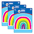 Carson Dellosa Education Cut-Outs, Kind Vibes Rainbow, 36 Cut-Outs Per Pack, Set Of 3 Packs 1 thumbnail image