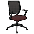Office Star™ Work Smart Mesh Task Chair, Burgundy/Black