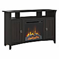 Bush® Furniture Salinas Tall Electric Fireplace TV Stand For 55" TVs, Vintage Black, Standard Delivery 1 thumbnail image