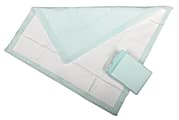 Protection Plus Polymer Disposable Underpads, 36" x 36", Green, 5 Per Bag, Case Of 10 Bags 1 thumbnail image