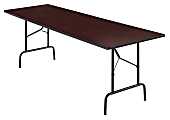 Realspace® Folding Table, 29"H x 96"W x 30"D, Walnut 1 thumbnail image