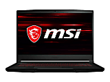 MSI GF63 THIN 10UC-440 15.6" Gaming Laptop - Intel Core i5 10th Gen i5-10500H 2.50 GHz - 8 GB  - 256 GB SSD - Black - Windows 10 Home - NVIDIA GeForce RTX 3050 with 4 GB - 7 Hours Battery 1 thumbnail image