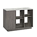 Sauder® East Rock TV Console And Accent Storage Cabinet, 33-1/2”H x 47-1/8”W x 19-1/2”D, Ashen Oak/Faux White Marble 1 thumbnail image