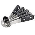 Oster Blakeley 5-Piece Stainless Steel Measuring Spoon Set With Wood Handles, Dark Gray/Silver 1 thumbnail image