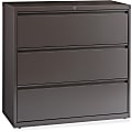 Lorell® 19"D Lateral 3-Drawer File Cabinet, Medium Tone Gray