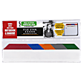 Five Star® Peel-N-Stick Write-On Tabs, 6 1/2" x 3", Assorted Colors, Pack Of 5 1 thumbnail image