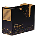 BOXA® hopper™ Storage Dividers, 65% Recycled, 12"H x 5"W x 9"D, Black/White, Case Of 12