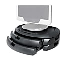 Kantek LCD Monitor Stand with Drawers - Flat Panel Display Type Supported13" Width - Black 1 thumbnail image