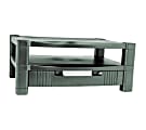 Kantek 2-Level Monitor Stand with Drawer - CRT Display Type Supported - Black