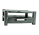 Kantek 2-Level Monitor Stand with Drawer - CRT Display Type Supported - Black 1 thumbnail image