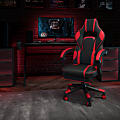 Flash Furniture X40 Gaming Chair With Fully Reclining Back And Arms, Red