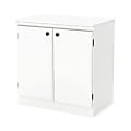 South Shore Morgan 2-Door Storage Cabinet, Pure White