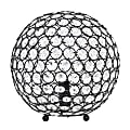 Lalia Home Elipse Glamorous Crystal Orb Table Lamp, 10"H, Restoration Bronze 1 thumbnail image
