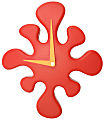 LumiSource Mini Splat Clock, Red