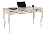 Realspace® Lakeview Writing Desk, 30"H x 52"W x 26"D, Antique White
