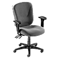 Lorell® Accord Series Mid-Back Fabric Task Chair, Gray 1 thumbnail image