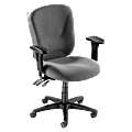 Lorell® Accord Series Mid-Back Fabric Task Chair, Gray
