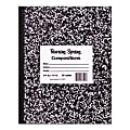 Roaring Spring® Composition Notebook, 9 3/4" x 7 1/2", 50 Sheets, 100 Pages, Black Marble 1 thumbnail image