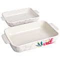 Martha Stewart Ceramic Baker Set, White