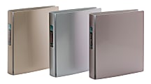 Office Depot® Brand Everbind Fashion 3-Ring Binder, 1 1/2" Round Rings, Assorted Metallic Colors, Pack Of 12 1 thumbnail image