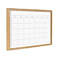 Kate and Laurel Blake Non-Magnetic Framed Dry-Erase Printed Glass, 18” x 24”, Month by The Creative Bunch Studio, Natural Plastic Frame 1 thumbnail image