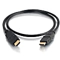 C2G 2m High Speed HDMI Cable with Rotating Connectors for 4k Devices - 6ft - HDMI for Audio/Video Device, Projector, TV - 6.56 ft - 1 x HDMI Male Digital Audio/Video - 1 x HDMI Male Digital Audio/Video - Gold Plated Connector - Black
