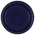 Amscan Round Plastic Plates, 7", True Navy, Pack Of 80 Plates 1 thumbnail image