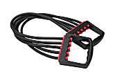 Mind Reader 5-Tube Chest Expander, 4-1/4"H x 30-1/4"W x 1"D, Black/Red 1 thumbnail image