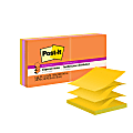 Post-it® Super Sticky Notes, 3 in x 3 in, 6 Pads, 90 Sheets/Pad, 2x the Sticking Power, Energy Boost Collection 1 thumbnail image