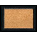 Amanti Art Non-Magnetic Cork Bulletin Board, 31" x 23", Natural, Paragon Bronze Plastic Frame 1 thumbnail image