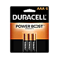Duracell® Coppertop AAA Alkaline Batteries, Pack Of 6