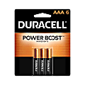 Duracell® Coppertop AAA Alkaline Batteries, Pack Of 6 1 thumbnail image