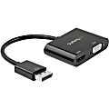 StarTech.com DisplayPort to HDMI VGA Adapter - DP 1.2 HBR2 to HDMI 2.0 4K 60Hz or VGA Monitor Converter - Digital Video Display Adapter 1 thumbnail image