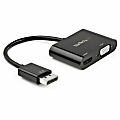 StarTech.com DisplayPort to HDMI VGA Adapter - DP 1.2 HBR2 to HDMI 2.0 4K 60Hz or VGA Monitor Converter - Digital Video Display Adapter 1 thumbnail image