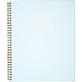 Mead Cambridge Workstyle Wirebound Notebook - 80 Pages - Wire Bound - 9" x 11" - Aqua Paper - Spiral Bound, Perforated - 1 Each 1 thumbnail image