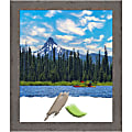 Amanti Art Picture Frame, 23" x 27", Matted For 20" x 24", Rustic Plank Gray Narrow