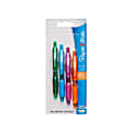 Paper Mate® Profile™ Mini Retractable Ballpoint Pens, Bold Point, 1.4 mm, Translucent Barrel, Assorted Ink Colors, Pack Of 4 1 thumbnail image