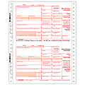 ComplyRight® 1099-MISC Continuous Tax Forms, 5-Part, 2-Up, Copies A/1/B/2/C, Continuous, 9" x 11", Pack Of 25 Form Sets 1 thumbnail image