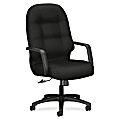 HON® Pillow-Soft® Fabric Executive High-Back Chair, Black 1 thumbnail image