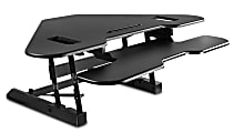 Mount-It! MI-7958 Corner 50"W Standing Desk Converter, Black 1 thumbnail image