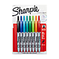 Sharpie® Retractable Permanent Markers, Ultra-Fine Point, Assorted, Pack Of 8