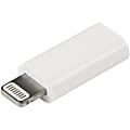 StarTech.com White Apple 8-pin Lightning Connector to Micro USB Adapter for iPhone / iPod / iPad - Charge or Sync your iPhone, iPod, or iPad using a Micro USB cable - Apple Lightning to Micro USB Adapter - Lightning Connector Adapter 1 thumbnail image