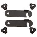 Lorell® Flip Top Training Table Connector, Black 1 thumbnail image