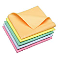 SKILCRAFT® Synthetic Shammy Cloths, 15" x 15", Assorted Colors, Pack Of 5 (AbilityOne 7920-01-215-6568)