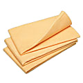 SKILCRAFT® Synthetic Shammy Cloths, 20" x 23", Orange, Pack Of 3 (AbilityOne 7920-01-215-6569)