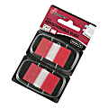 SKILCRAFT® 70% Recycled Color Self-Stick Flags, 1" x 1 3/4", Red, 50 Flags Per Pad, Pack Of 2 (AbilityOne 7510-01-315-2019) 1 thumbnail image